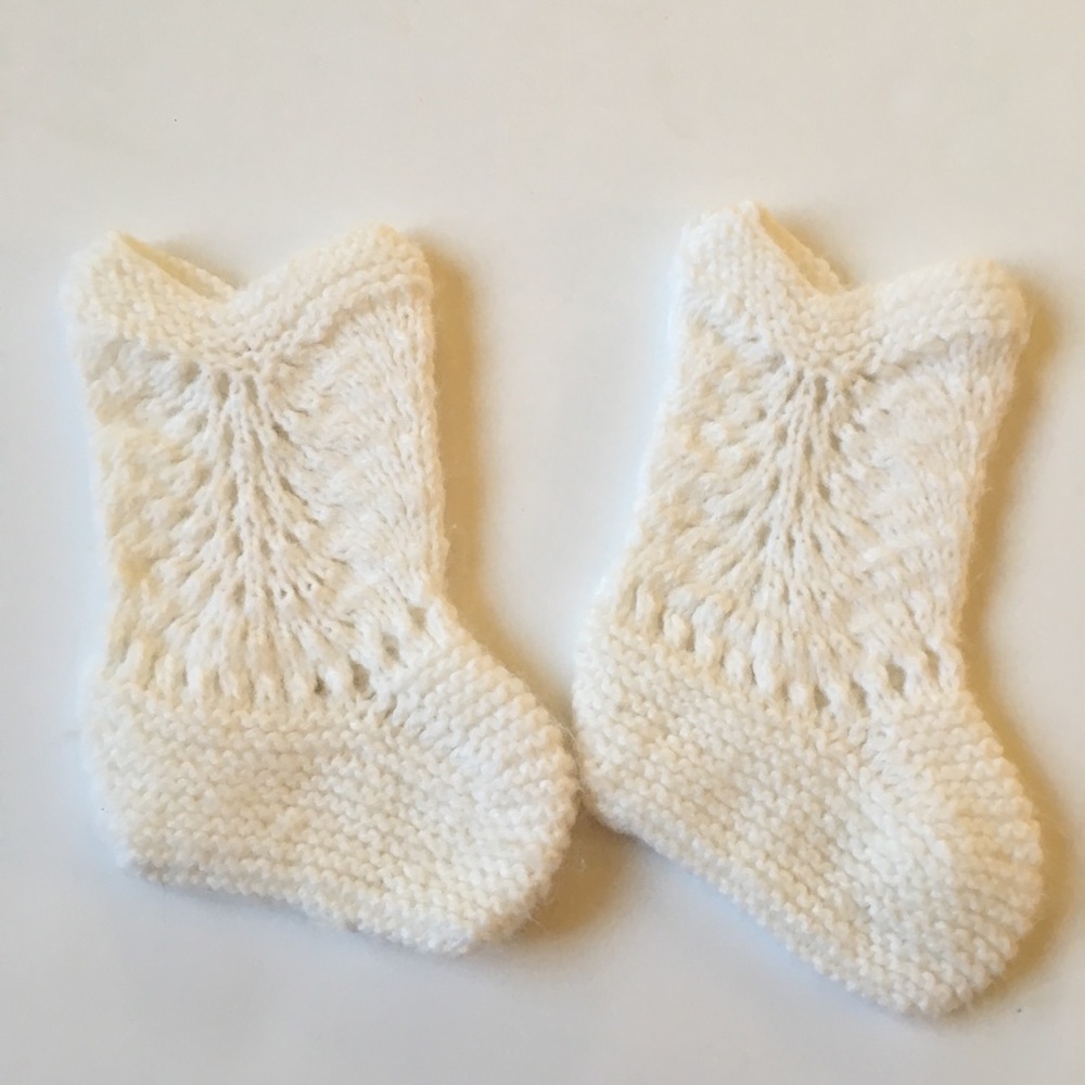 Vintage crocheted toddler girl boot socks💞
